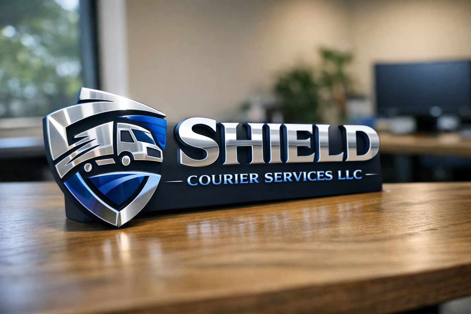 Medical courier service vehicle and branding